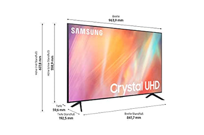 Samsung GU55AU7199UXZG 55” Crystal UHD 4K Smart TV (2021) – HDR, Q-Symphony, Frameless Design, German Model