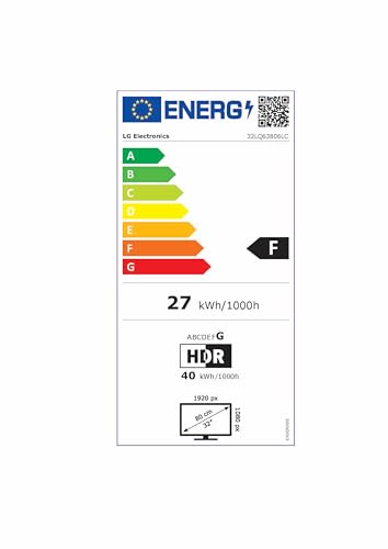 LG 32LQ63806LC TV 80 cm (32 Zoll) LCD Fernseher (1080p FHD, 60 Hz, Smart TV, weiß) (Modelljahr 2022)