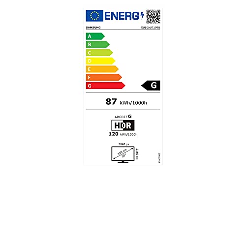 Samsung GU55AU7199UXZG 55” Crystal UHD 4K Smart TV (2021) – HDR, Q-Symphony, Frameless Design, German Model