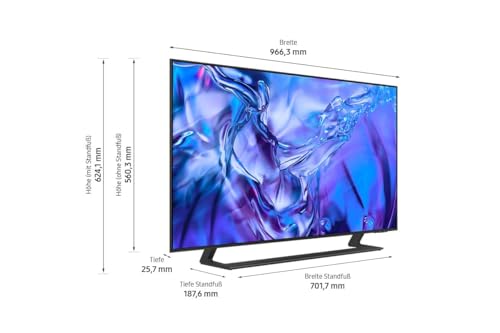 Samsung GU55DU8579UXZG 55” Crystal UHD 4K Smart TV (2024) – Dynamic Crystal Color, 4K Upscaling, AirSlim Design, German Model