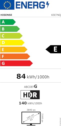 Hisense 50E7NQ 50” 4K UHD QLED Smart TV (2024) – HDR10+, Dolby Vision Atmos, Bluetooth, Alexa Built-in, VIDAA OS, 60Hz Panel