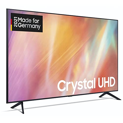 Samsung GU55AU7199UXZG 55” Crystal UHD 4K Smart TV (2021) – HDR, Q-Symphony, Frameless Design, German Model