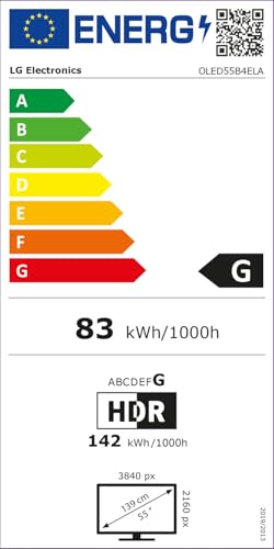 LG OLED55B4ELA 55” 4K OLED Smart TV (2024) – α8 AI Processor, webOS 24, Dolby Vision, 120Hz Panel