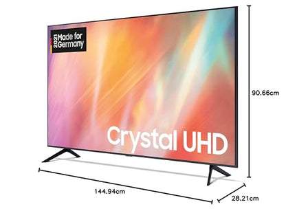 Samsung GU55AU7199UXZG 55” Crystal UHD 4K Smart TV (2021) – HDR, Q-Symphony, Frameless Design, German Model