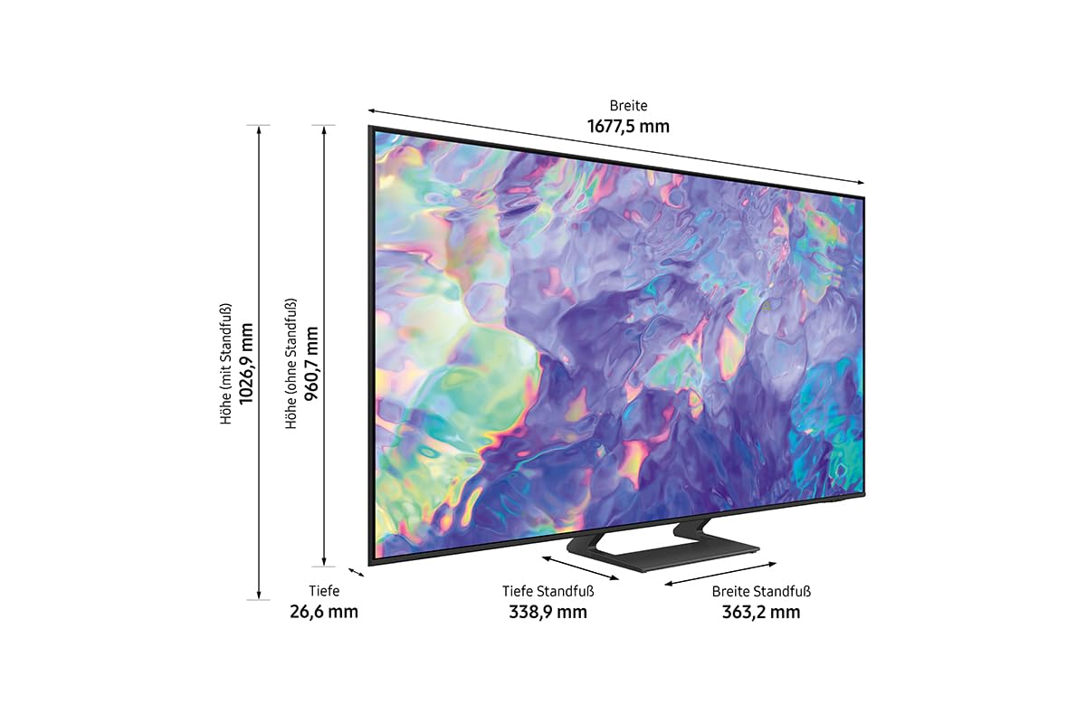 Samsung GU55DU8579UXZG 55” Crystal UHD 4K Smart TV (2024) – Dynamic Crystal Color, 4K Upscaling, AirSlim Design, German Model