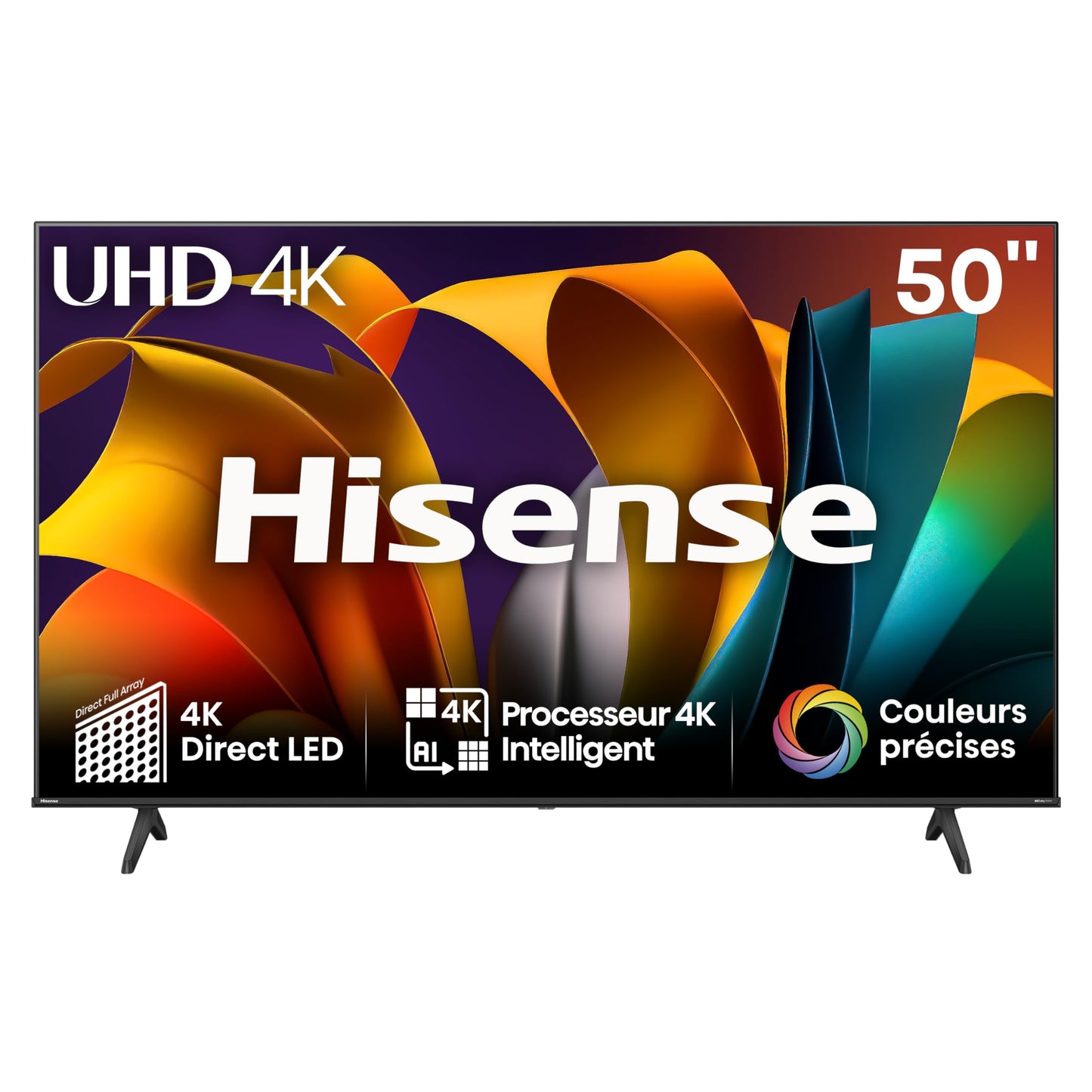 Hisense Smart TV 50 Zoll 50A6N 4K UHD, Dolby Vision, HDR, VIDAA mit YouTube, Netflix, Disney+, Canal + (Modell 2024)