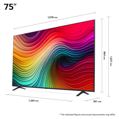 43NANO81T6A 43” 4K NanoCell Smart TV (2024) – α5 Gen7 AI Processor, webOS 24, HDR10, 60Hz Panel