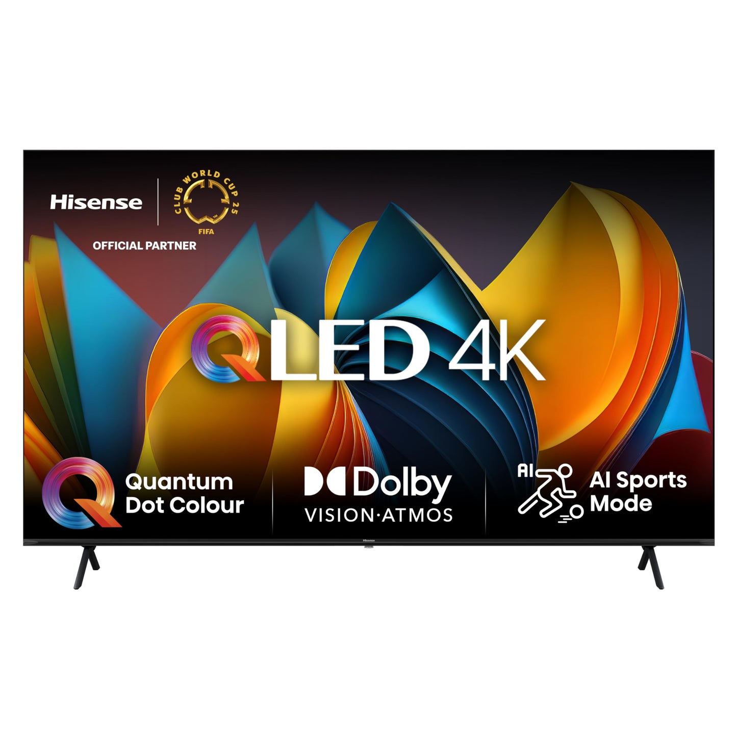 Hisense 50E7NQ 50” 4K UHD QLED Smart TV (2024) – HDR10+, Dolby Vision Atmos, Bluetooth, Alexa Built-in, VIDAA OS, 60Hz Panel