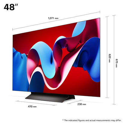 LG OLED55C47LA 55” 4K OLED evo Smart TV (2024) – α9 Gen7 AI Processor, webOS 24, Dolby Vision, 120Hz Panel