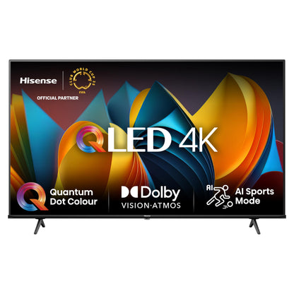 Hisense 50E7NQ 50” 4K UHD QLED Smart TV (2024) – HDR10+, Dolby Vision Atmos, Bluetooth, Alexa Built-in, VIDAA OS, 60Hz Panel