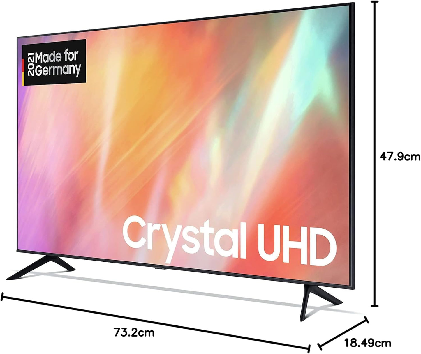 Samsung GU55AU7179UXZG 55” Crystal UHD 4K Smart TV (2021) – HDR, Q-Symphony, Frameless Design