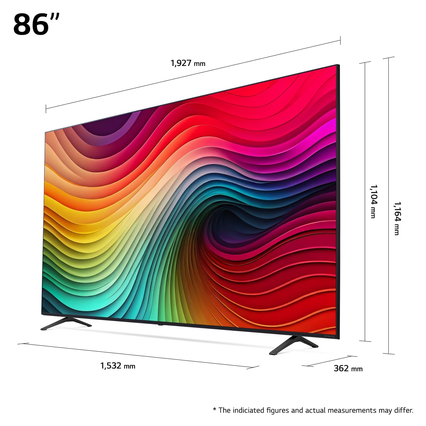 43NANO81T6A 43” 4K NanoCell Smart TV (2024) – α5 Gen7 AI Processor, webOS 24, HDR10, 60Hz Panel