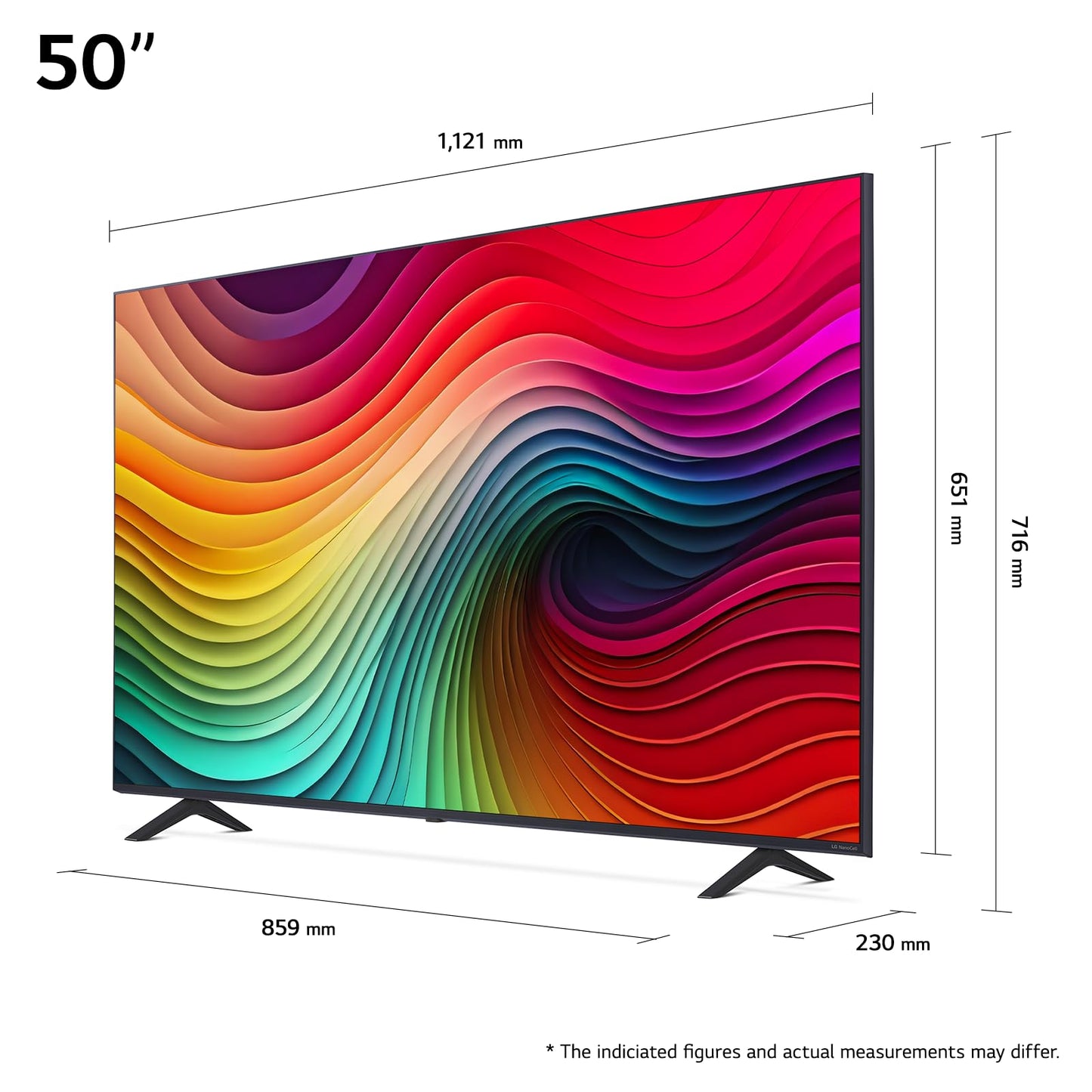 43NANO81T6A 43” 4K NanoCell Smart TV (2024) – α5 Gen7 AI Processor, webOS 24, HDR10, 60Hz Panel