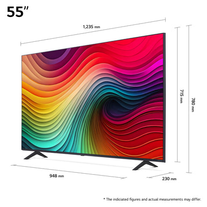 43NANO81T6A 43” 4K NanoCell Smart TV (2024) – α5 Gen7 AI Processor, webOS 24, HDR10, 60Hz Panel