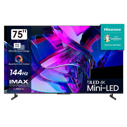 Hisense 55U7NQ 55” 4K Mini LED ULED Smart TV (2024) – Quantum Dot, 120Hz/144Hz VRR, HDMI 2.1, Game Mode Pro