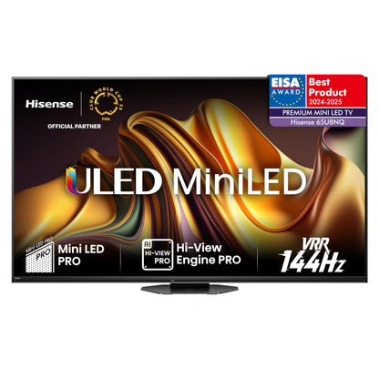 Hisense 55U7NQ 55” 4K Mini LED ULED Smart TV (2024) – Quantum Dot, 120Hz/144Hz VRR, HDMI 2.1, Game Mode Pro