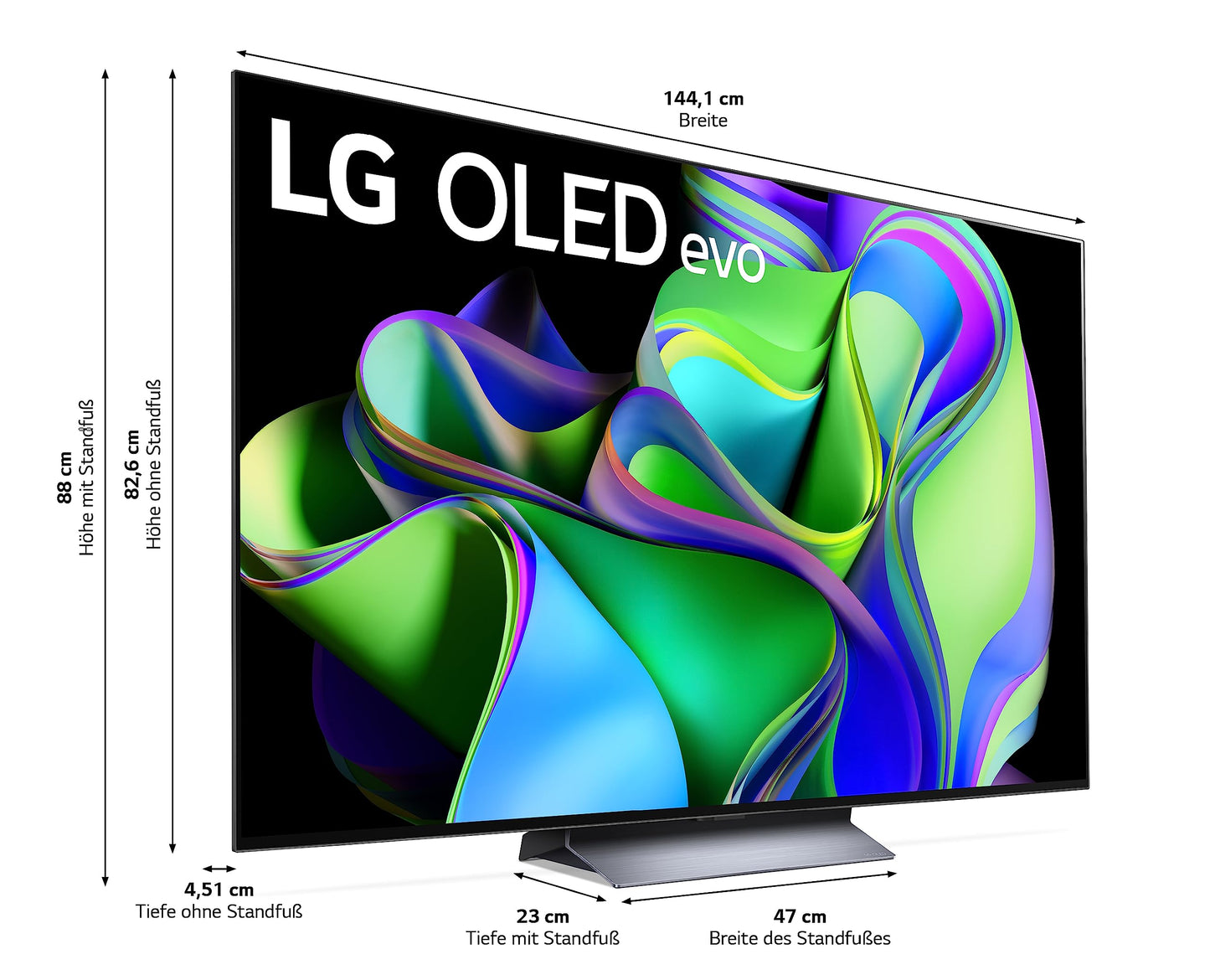 LG OLED55C47LA 55” 4K OLED evo Smart TV (2024) – α9 Gen7 AI Processor, webOS 24, Dolby Vision, 120Hz Panel