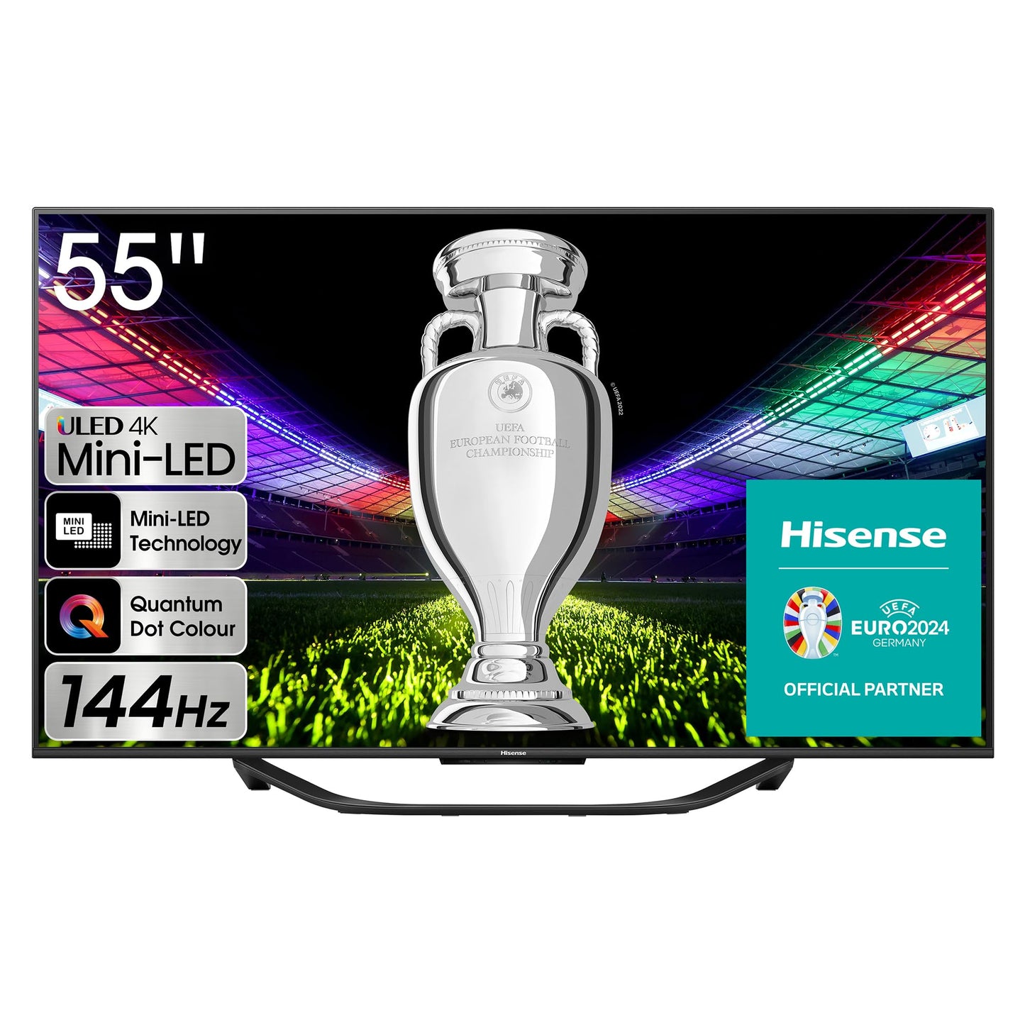 Hisense 55U7NQ 55” 4K Mini LED ULED Smart TV (2024) – Quantum Dot, 120Hz/144Hz VRR, HDMI 2.1, Game Mode Pro