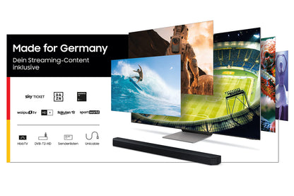 Samsung GU55AU7199UXZG 55” Crystal UHD 4K Smart TV (2021) – HDR, Q-Symphony, Frameless Design, German Model