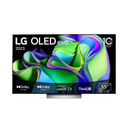 LG OLED55C47LA 55” 4K OLED evo Smart TV (2024) – α9 Gen7 AI Processor, webOS 24, Dolby Vision, 120Hz Panel