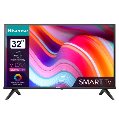 Hisense 40E4KT 101cm (40 Zoll) Fernseher Full HD Smart TV, Triple Tuner DVB-T2 / T/C / S2 / S, Works with Alexa, WiFi, Game Mode, Hotel Mode, Schwarz [2023], Betriebsystem VIDAA U